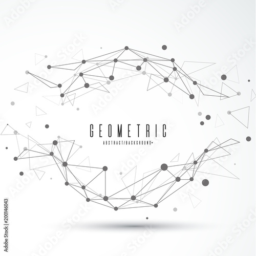 Abstract sphere isolated. Vector connection concept. Wireframe mesh. Digital hi-tech illustration.