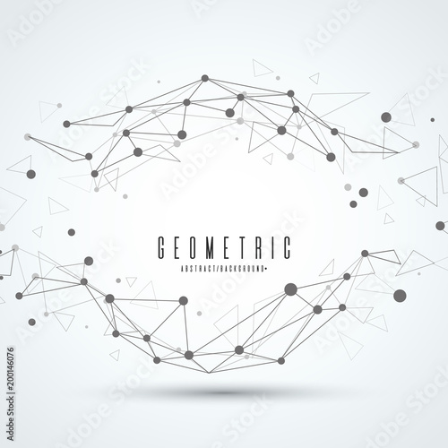 Wireframe vector sphere. Digital abstract background. Connection with lines and dots. Hi tech technology illiustration