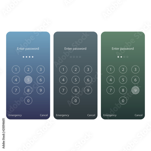 Mobile phone screen lock