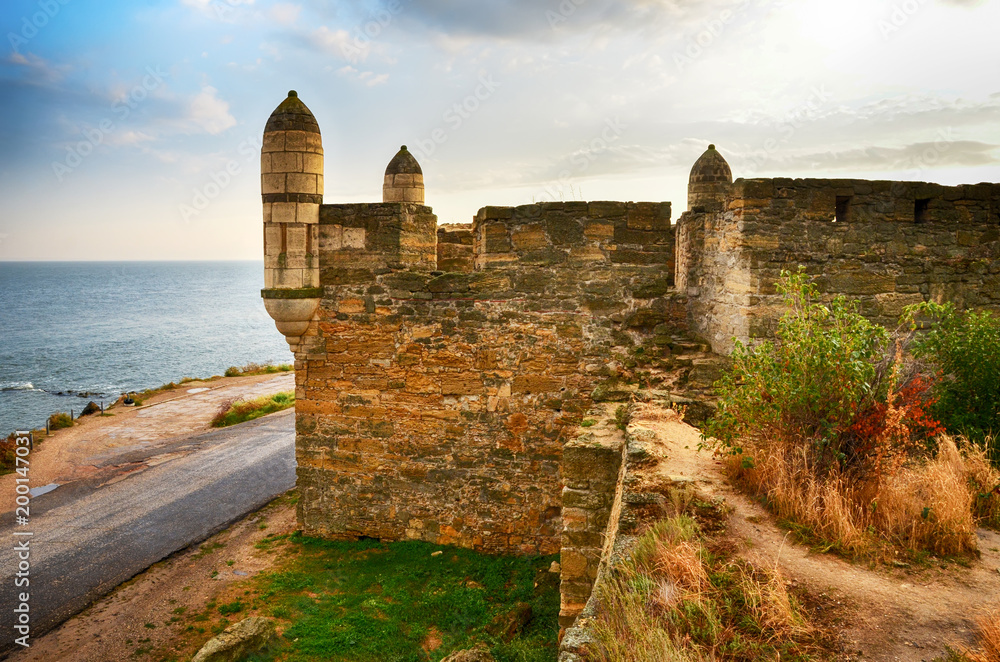 The Enikale fortress on the Black Sea coast. The city of Kerch, Crimea. Built by the Ottomans in the beginning of the XVIII century.