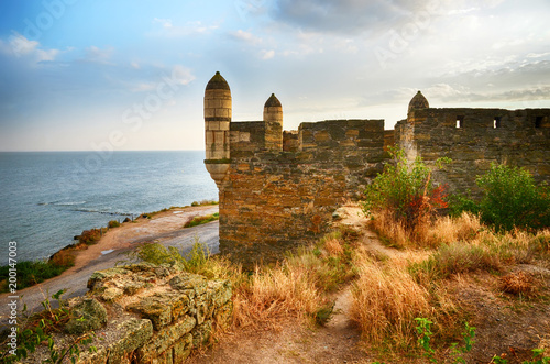 The Enikale fortress on the Black Sea coast. The city of Kerch, Crimea. Built by the Ottomans in the beginning of the XVIII century. photo