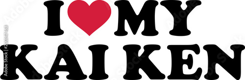 Free Download I love my kai ken - GFXLoad