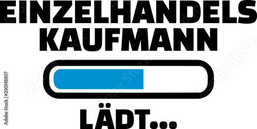 Retail salesman loading bar german