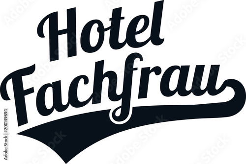 Hotel specialist female retro german