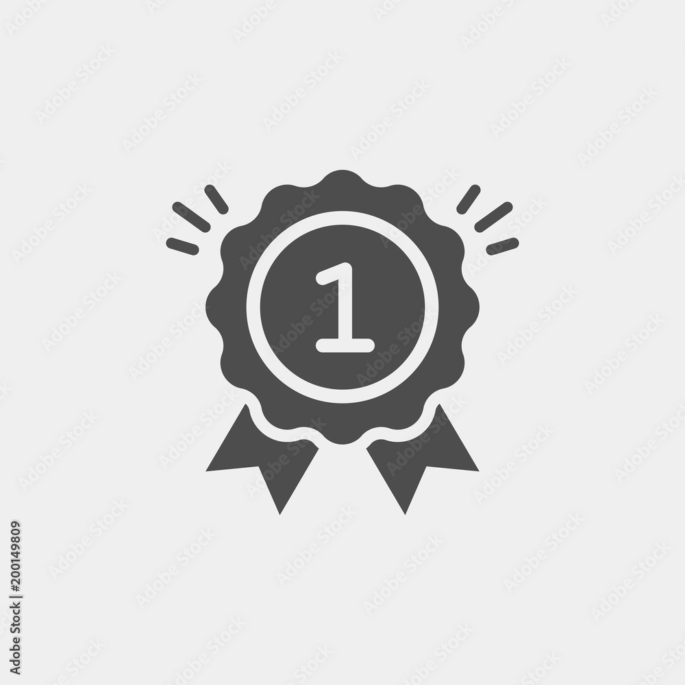 Award, medal, winner, victory flat vector icon Award, medal, winner, victory flat vector icon