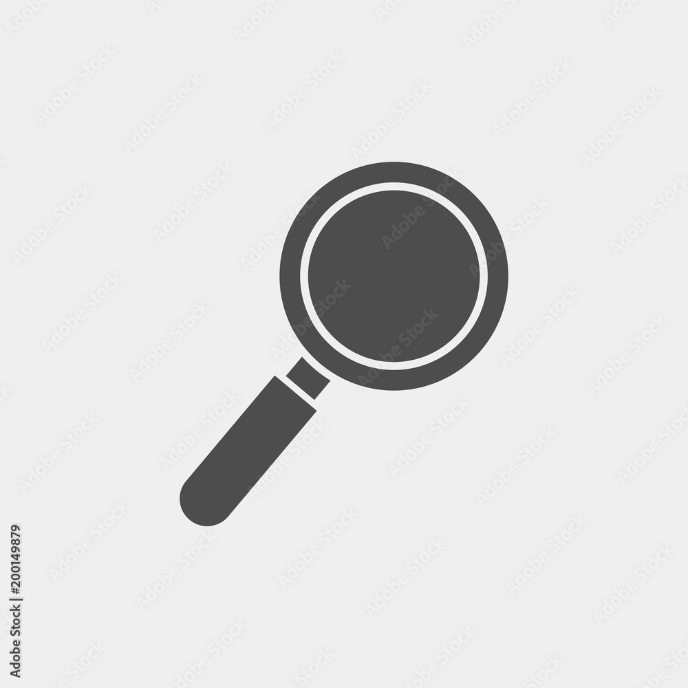 Magnifier flat vector icon. Search flat vector icon Magnifier flat vector icon. Search flat vector icon
