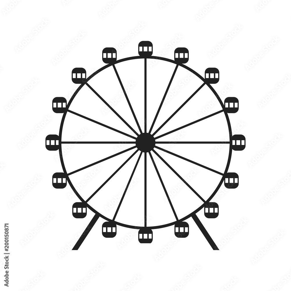 Ferris wheel icon Ferris wheel icon