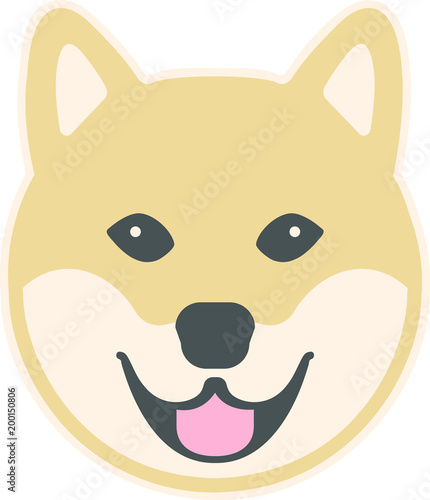 Shiba comic head