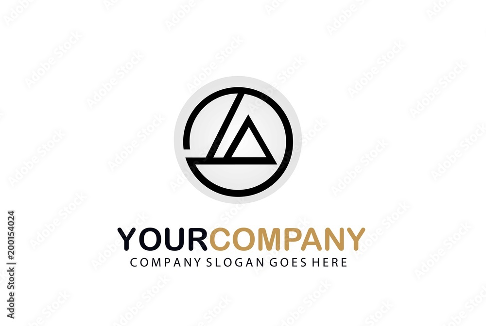 Abstract Letter A Logo Design Abstract Letter A Logo Design