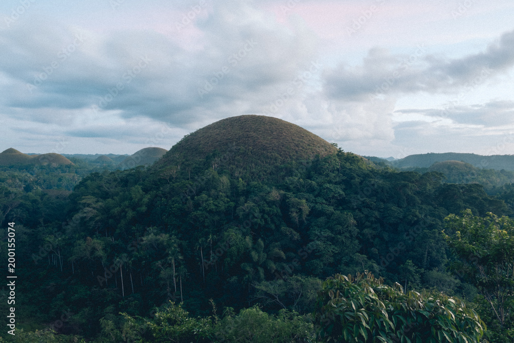 Spectacular view of the Chocolate Hills in Bohol, Philippines