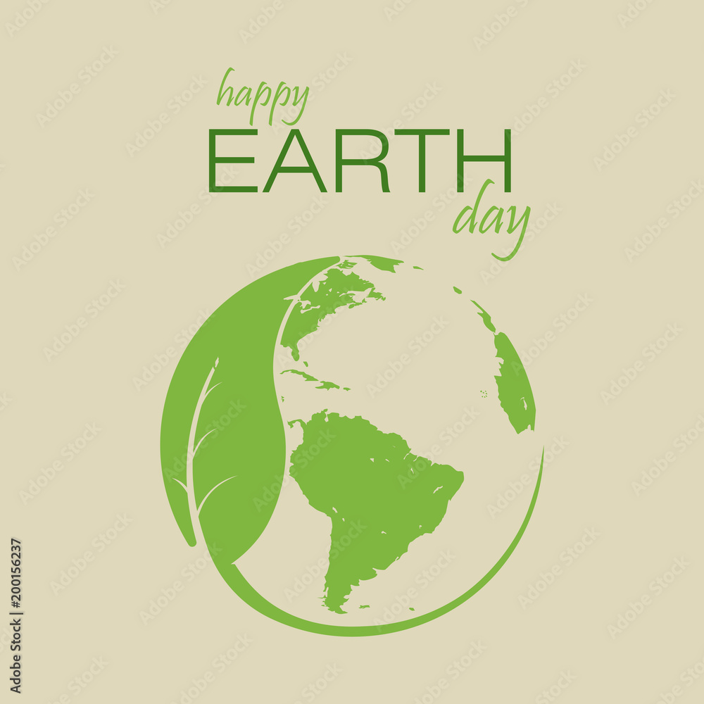 Earth day background concept. Save the  . 
 Vector illustration
