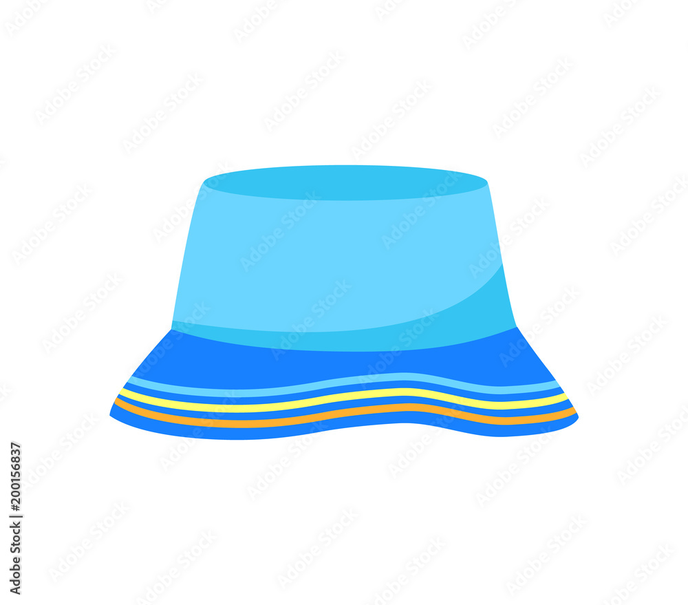 Fototapeta premium Panama hat. Isolated on white background. Vector illustration.
