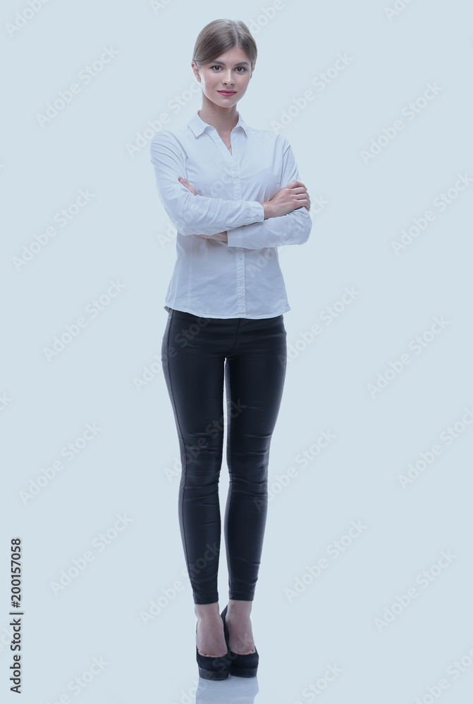 portrait in full growth. modern young business women. portrait in full growth. modern young business women.