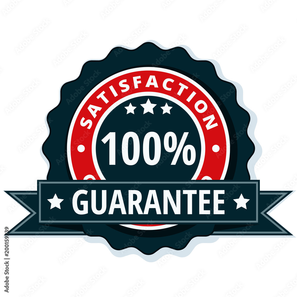 Obraz premium 100% Satisfaction Guaranteed illustration