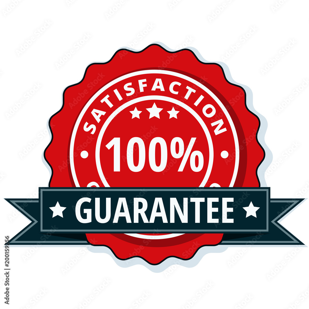 100% Satisfaction Guaranteed illustration 100% Satisfaction Guaranteed illustration