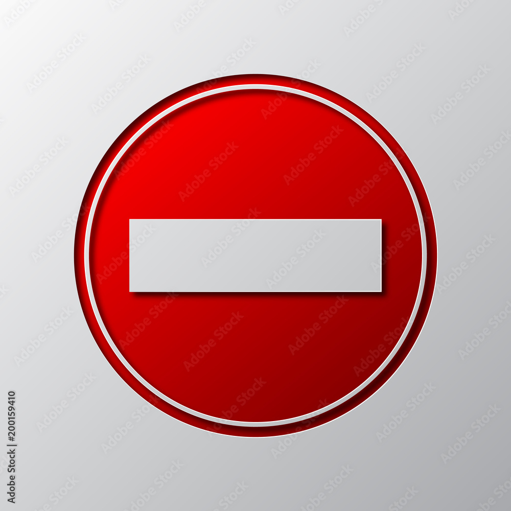 Paper art of the red STOP sign. Vector illustration. Paper art of the red STOP sign. Vector illustration.