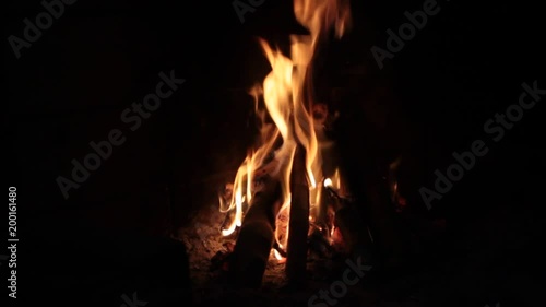 Fireplace with long flame