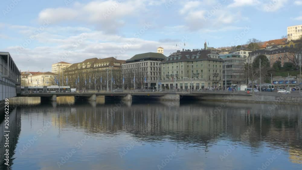 Bahnhof Bridge in Zurich, Switzerland Bahnhof Bridge in Zurich, Switzerland