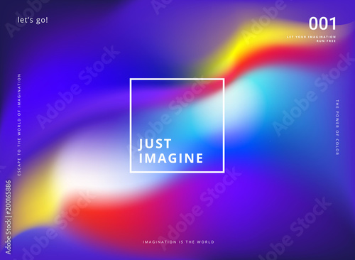 Abstract colorful background vector - color and imagination