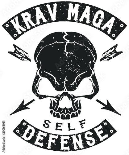 Krav Maga Self Defense Skull Totenkopf photo