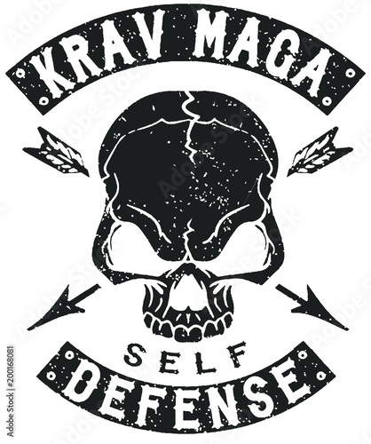 Krav Maga Self Defense Skull Totenkopf