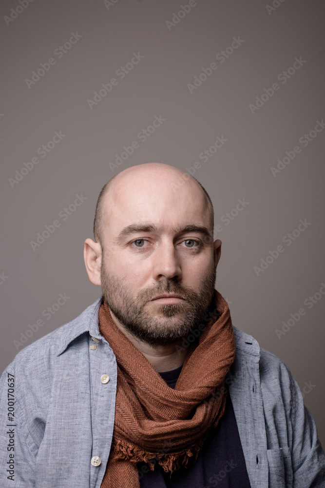 depressed sad bald man depressed sad bald man