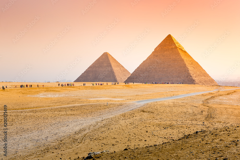 The pyramids at Giza in Egypt