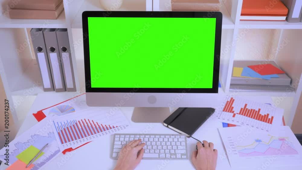 invisible businesswoman top view unrecognizable business person working ...