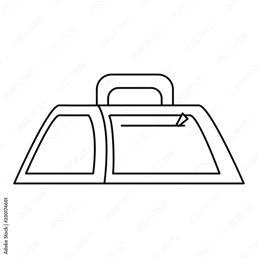 gym bag icon over white background, vector illustration gym bag icon over white background, vector illustration
