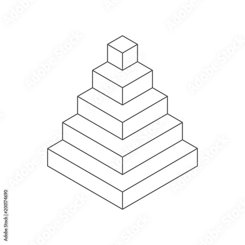 Isometric shapes. Vector