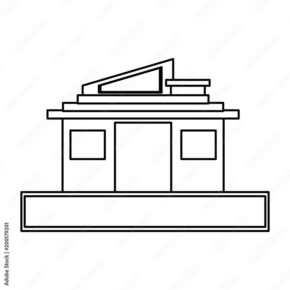 modern house icon over white background, vector illustration modern house icon over white background, vector illustration