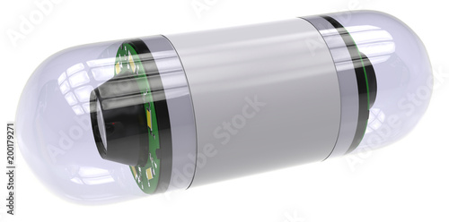 Canvastavla Pill-sized camera for capsule endoscopy