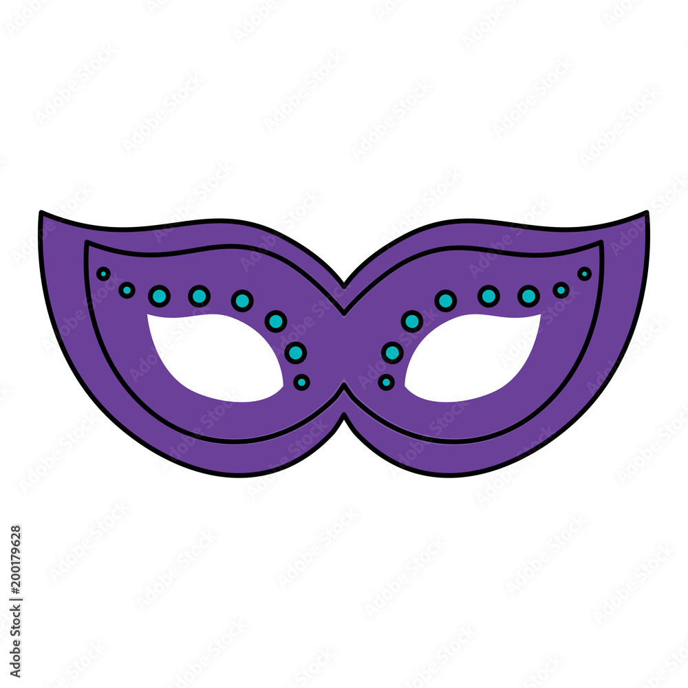 carnival mask icon over white background, colorful design. vector illustration carnival mask icon over white background, colorful design. vector illustration