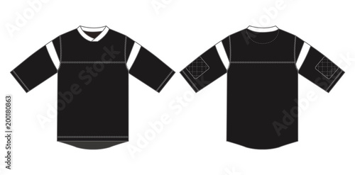 Ice hockey shirts / sportswear illustration (black)
