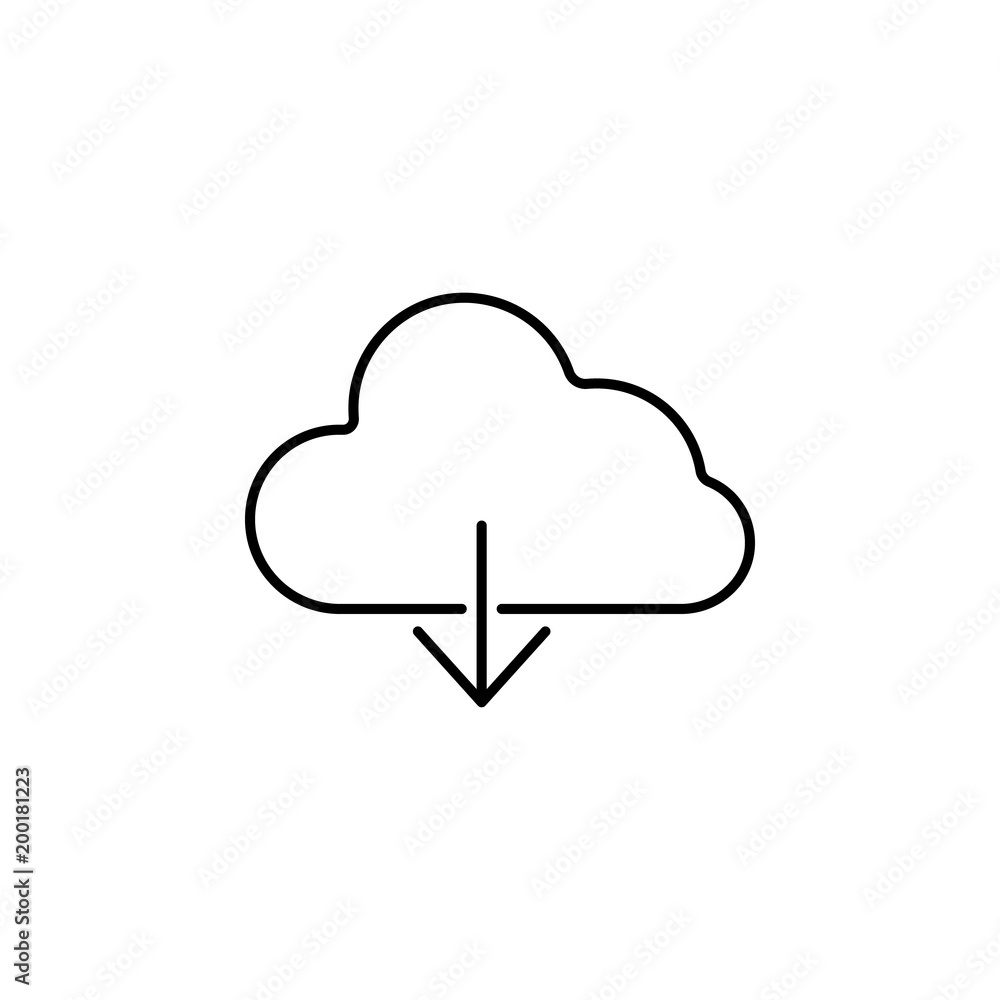 booting from the cloud icon. Element of simple icon for websites, web design, mobile app, info graphics. Thin line icon for website design and development, app development booting from the cloud icon. Element of simple icon for websites, web design, mobile app, info graphics. Thin line icon for website design and development, app development