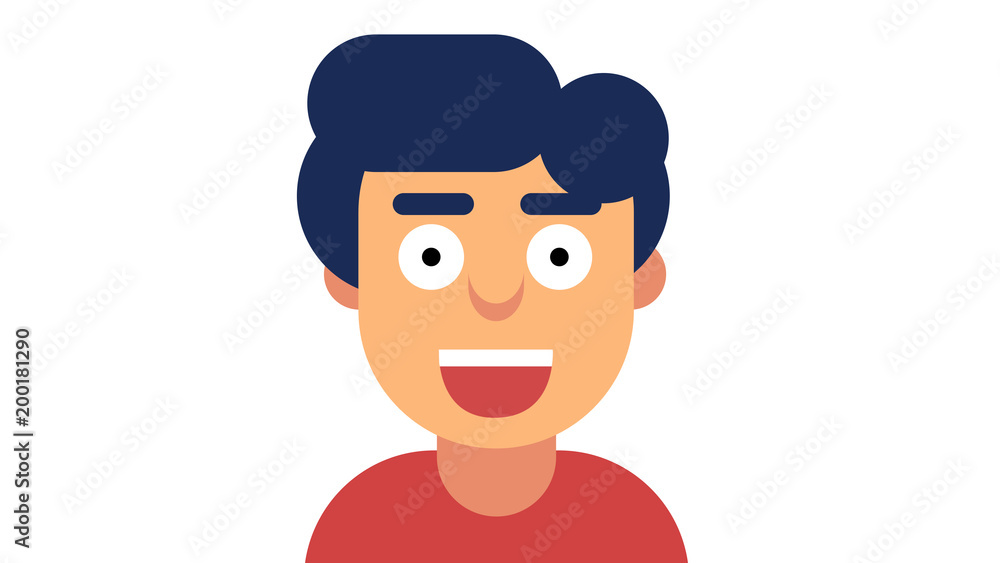Smiling male Guy Graphics