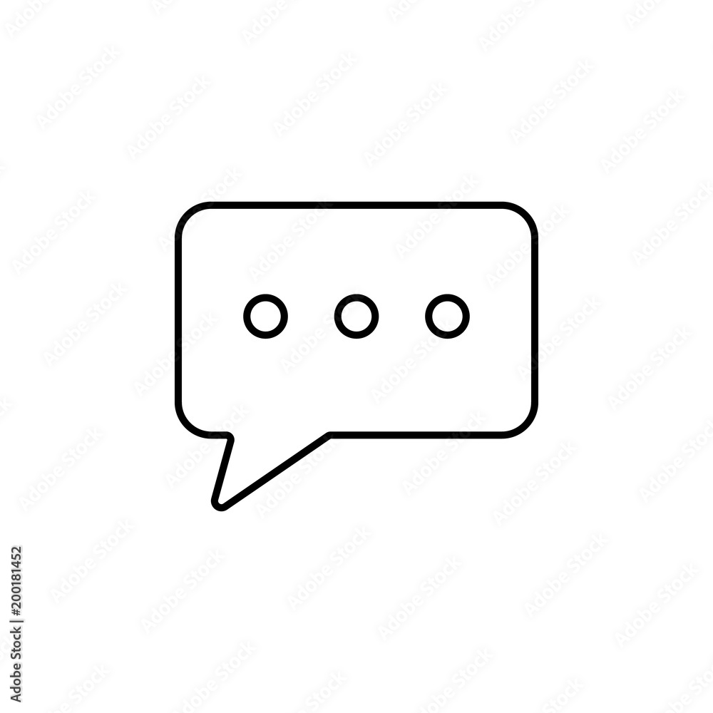 message icon. Element of simple icon for websites, web design, mobile app, info graphics. Thin line icon for website design and development, app development message icon. Element of simple icon for websites, web design, mobile app, info graphics. Thin line icon for website design and development, app development