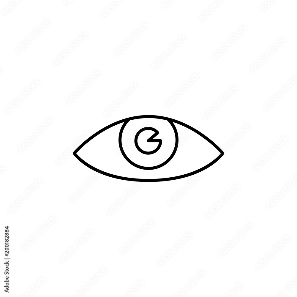 eye icon. Element of simple icon for websites, web design, mobile app, info graphics. Thin line icon for website design and development, app development eye icon. Element of simple icon for websites, web design, mobile app, info graphics. Thin line icon for website design and development, app development
