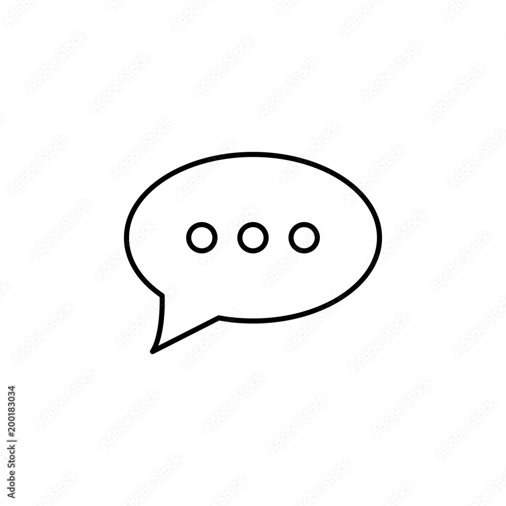 bubble messages icon. Element of simple icon for websites, web design, mobile app, info graphics. Thin line icon for website design and development, app development bubble messages icon. Element of simple icon for websites, web design, mobile app, info graphics. Thin line icon for website design and development, app development