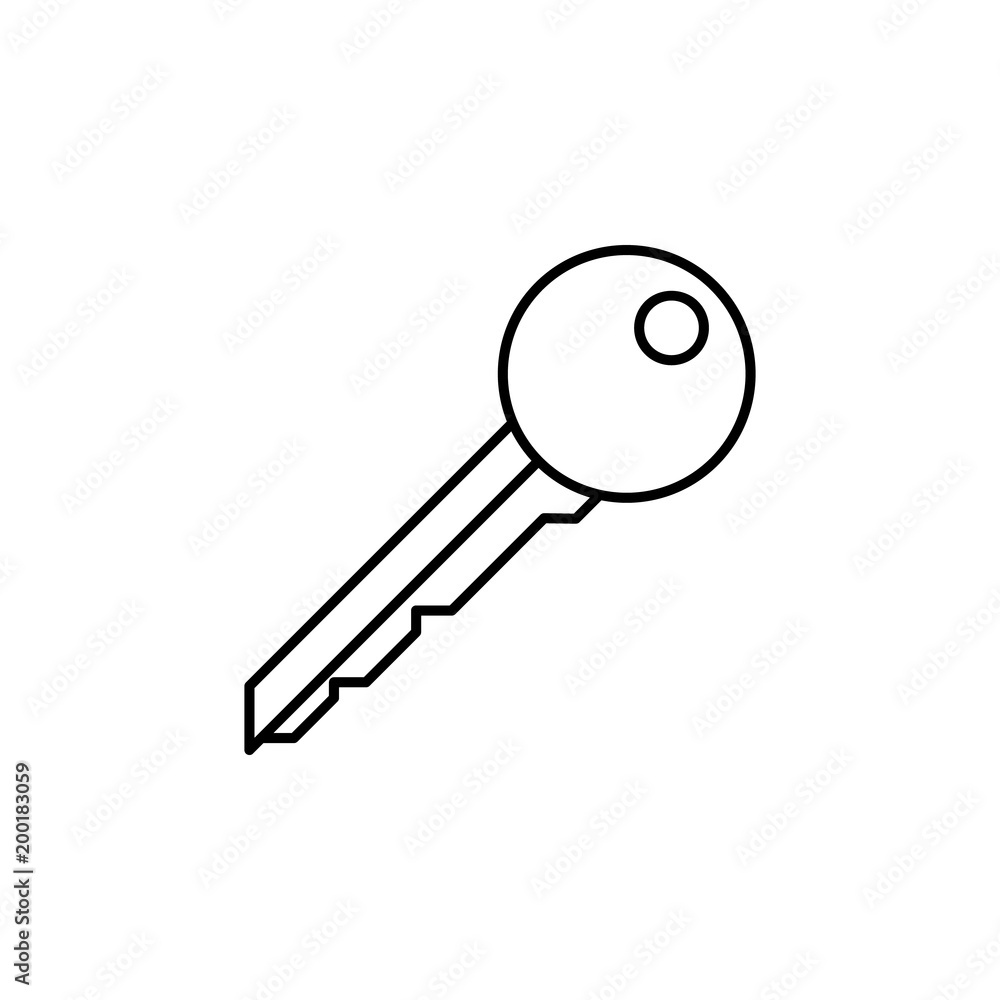 key icon. Element of simple icon for websites, web design, mobile app, info graphics. Thin line icon for website design and development, app development key icon. Element of simple icon for websites, web design, mobile app, info graphics. Thin line icon for website design and development, app development
