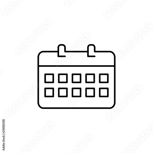 desk calendar icon. Element of simple icon for websites, web design, mobile app, info graphics. Thin line icon for website design and development, app development