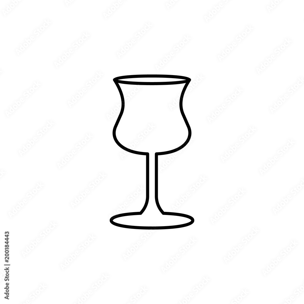 wineglass icon. Element of simple icon for websites, web design, mobile app, info graphics. Thin line icon for website design and development, app development wineglass icon. Element of simple icon for websites, web design, mobile app, info graphics. Thin line icon for website design and development, app development