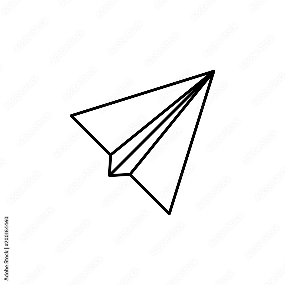 paper airplane icon. Element of simple icon for websites, web design, mobile app, info graphics. Thin line icon for website design and development, app development paper airplane icon. Element of simple icon for websites, web design, mobile app, info graphics. Thin line icon for website design and development, app development