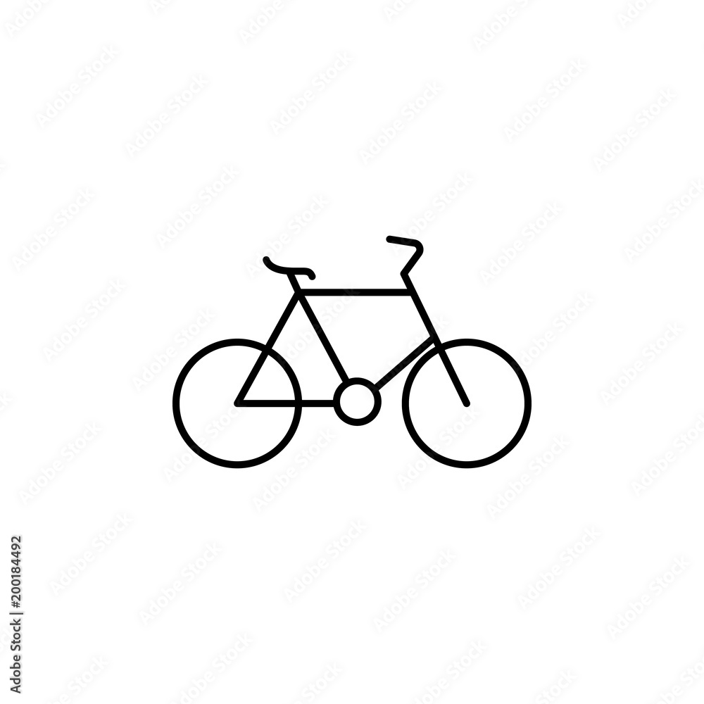 a bike icon. Element of simple icon for websites, web design, mobile app, info graphics. Thin line icon for website design and development, app development a bike icon. Element of simple icon for websites, web design, mobile app, info graphics. Thin line icon for website design and development, app development