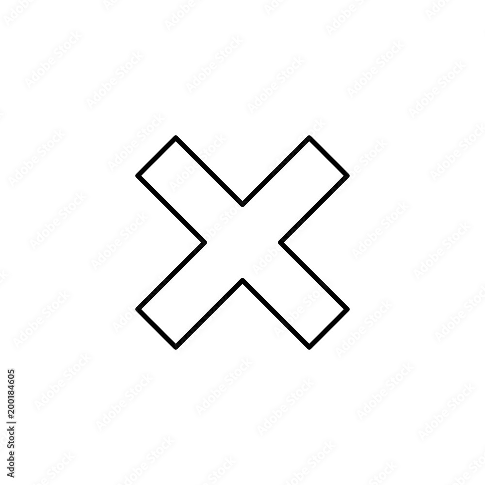multiplication sign icon. Element of simple icon for websites, web design, mobile app, info graphics. Thin line icon for website design and development, app development multiplication sign icon. Element of simple icon for websites, web design, mobile app, info graphics. Thin line icon for website design and development, app development