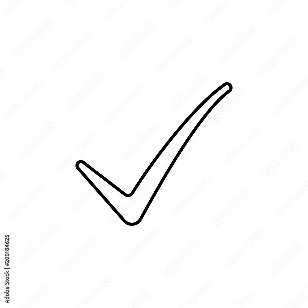 sign checked icon. Element of simple icon for websites, web design, mobile app, info graphics. Thin line icon for website design and development, app development sign checked icon. Element of simple icon for websites, web design, mobile app, info graphics. Thin line icon for website design and development, app development