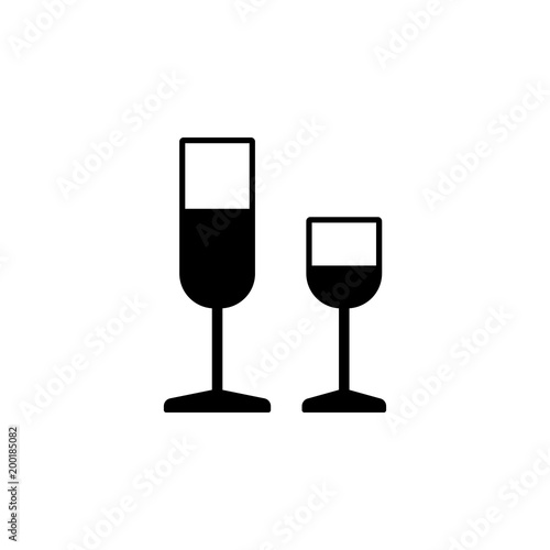 glasses of drinks icon. Element of simple icon for websites, web design, mobile app, info graphics. Signs and symbols collection icon for design and development