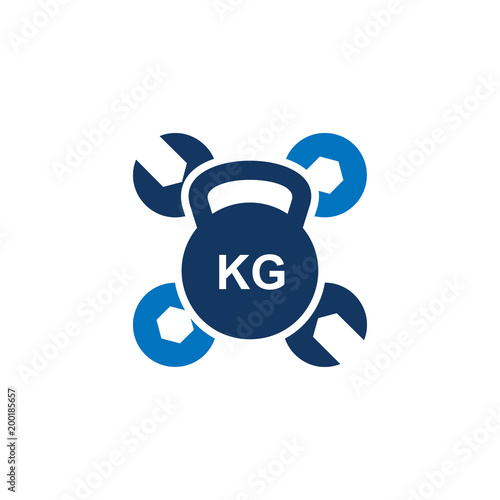 Kettle Bell Repair Logo Icon Design