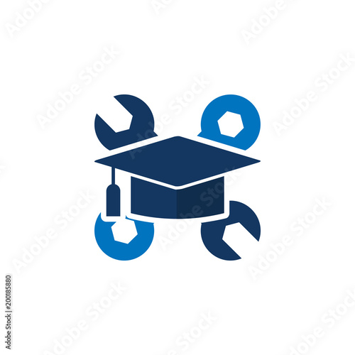 Education Repair Logo Icon Design