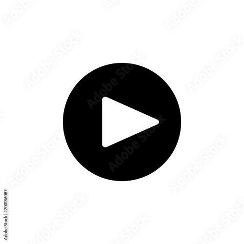 Play in a circle icon. Element of simple icon for websites, web design, mobile app, info graphics. Signs and symbols collection icon for design and development